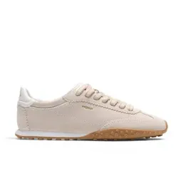 HOFF für Damen. 22661416 Bridge Fl beige Leder Turnschuhe (39), Wohnung, Schnürsenkel, Lässig