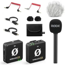 RØDE Wireless ME mit Interview GO und Windschutz, Mikrofon
