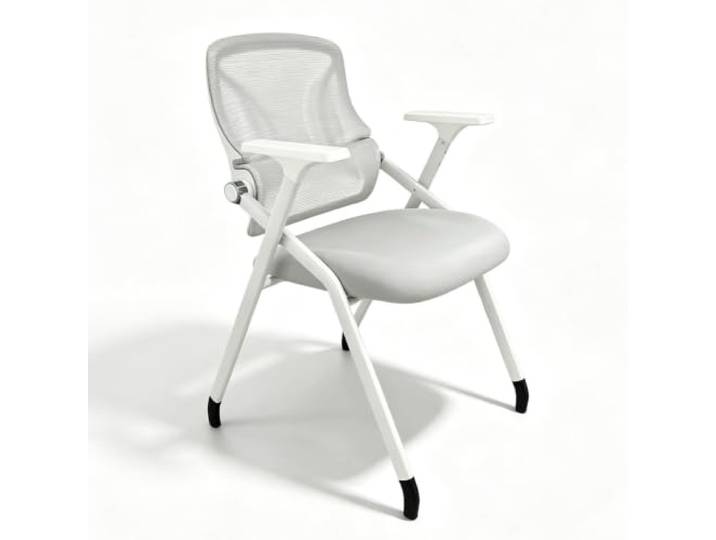 YPIOUREN Esszimmer Stühle, Stuhl mit Armlehne, Stuhl Esszimmer Weiches Sitzkissen, Verstellbare Rückenlehne, Leicht zu Verstauen, Hervorragende Atmungsaktivität(Gray)