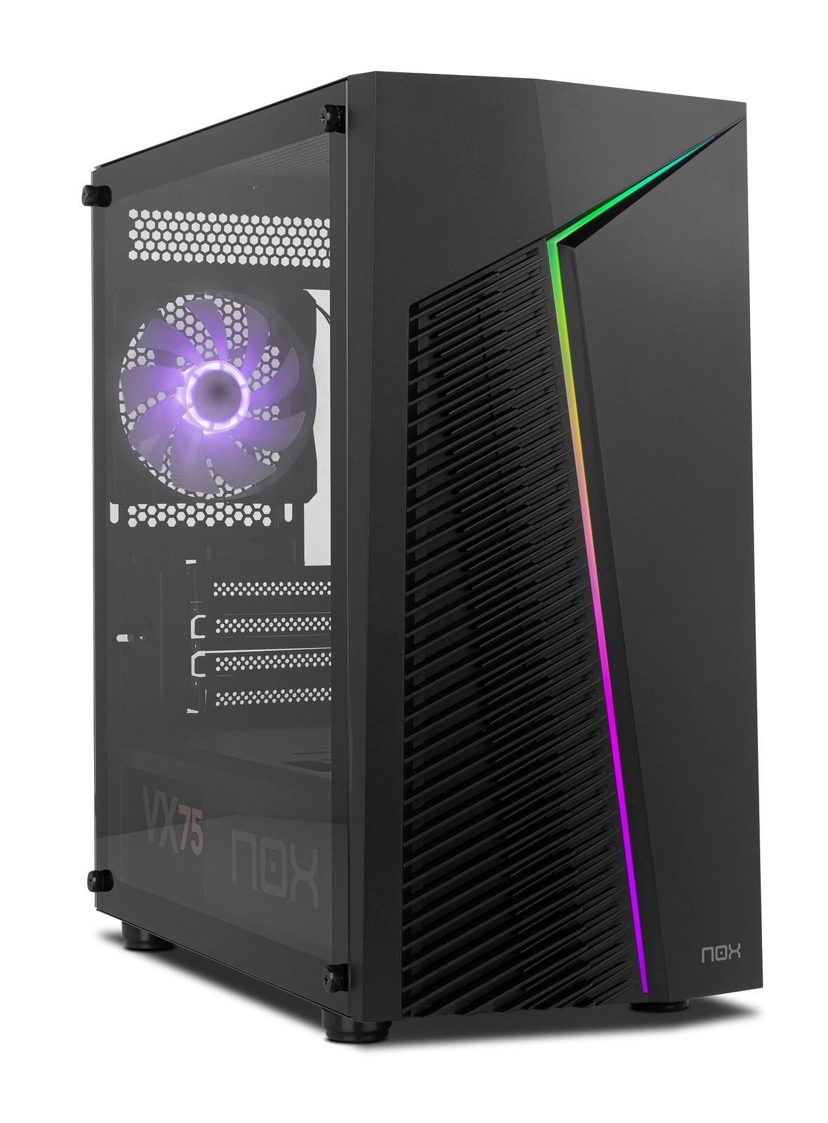 Nox-xtreme NOX INFINITY ZETA ARGB M-ATX Mini-Tower Gehäuse schwarz NXINFTYZETA