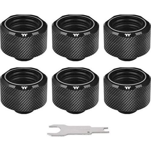 Thermaltake Pacifc C-Pro G1/4 PETG 16mm OD 6 Pack - Black