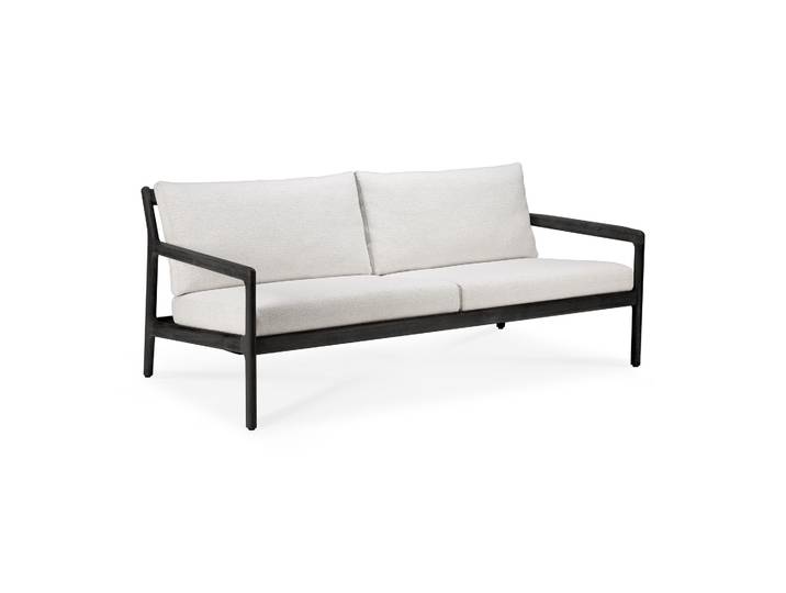 Ethnicraft Jack 2-Sitzer Sofa Teak mit Stoffkissen
