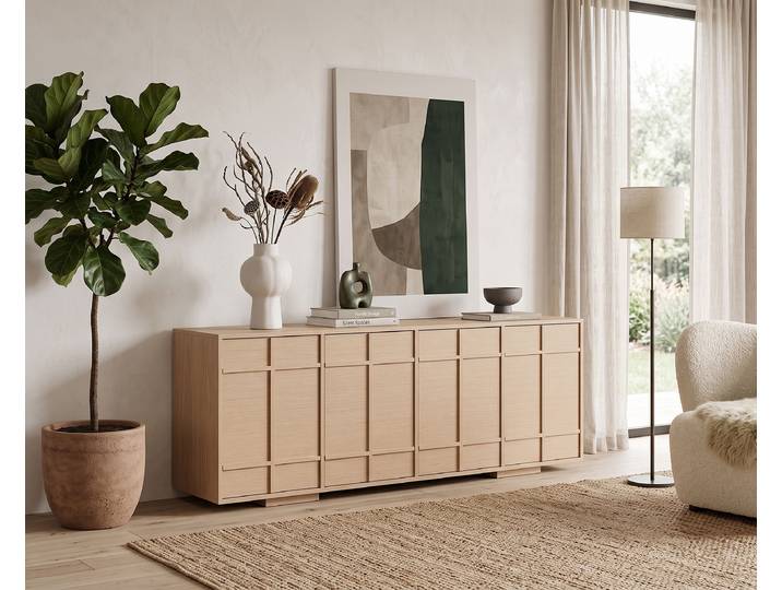 Buffet 200 x 75 x 40cm Bois/Chêne