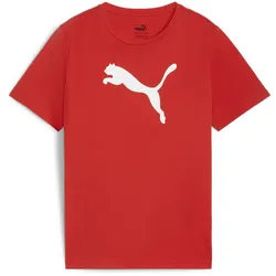 PUMA teamRISE Logo Baumwolltrikot Jungen 01 - PUMA red/PUMA white 140