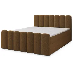 BOXBETT CELLA 140x200 cm mit Matratze und Topper - Orange