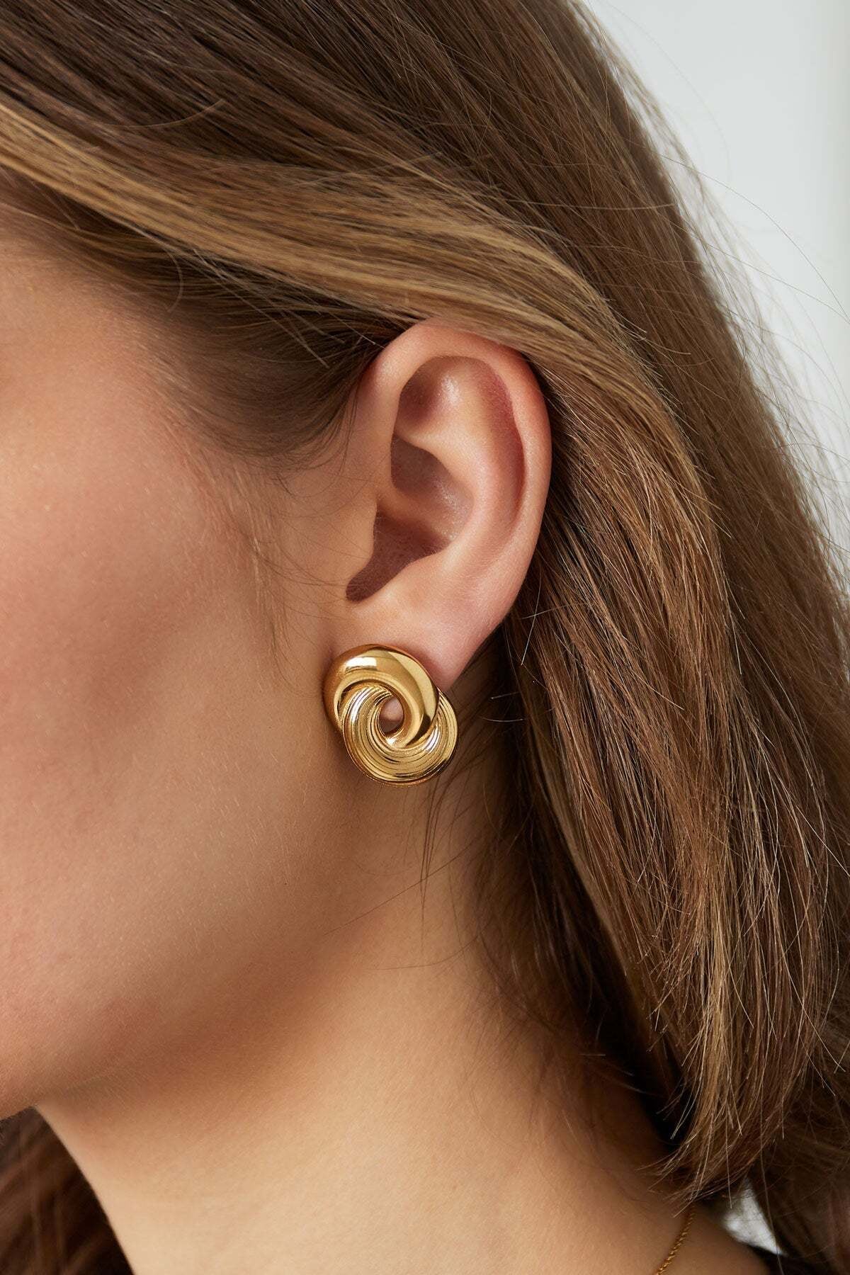 Paar Ohrhänger ADELIA´S "Ohrringe Ohrstecker in Spiralform aus 304S-Stahl", silberfarben, Ohrringe, Damen, Einheitsgröße, Edelstahl, Paar Ohrhänger, Die spiralförmige Kreisform mit offenem Zentrum verleiht diesem Modeschmuck eine modische Note