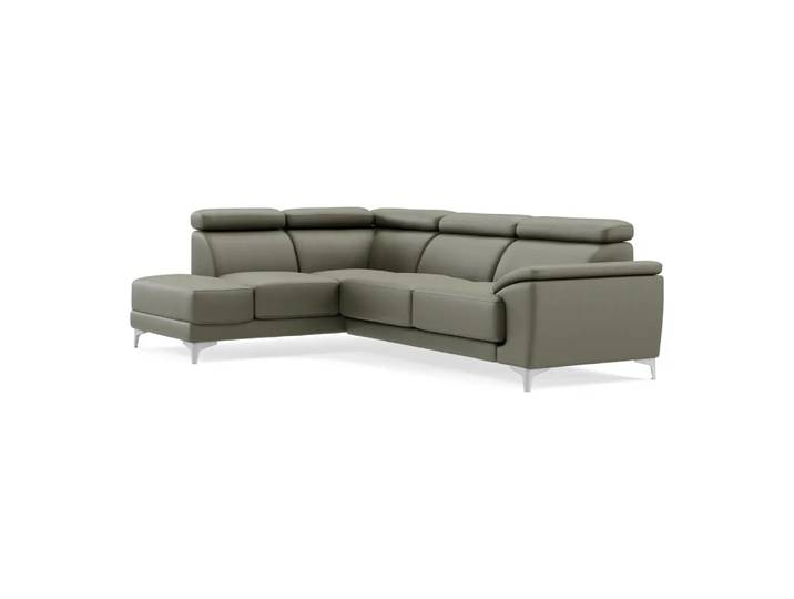 Ecksofa Lynn 2.0, Johann Jakob, kat. j, mercury oliv, Leder