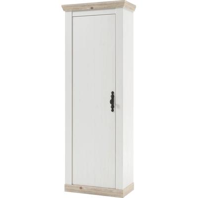 Garderobenschrank HOME AFFAIRE "Florenz", weiß (pinie weiß), B:73cm H:201cm T:38cm, Holzwerkstoff, Schränke, Garderobenschrank