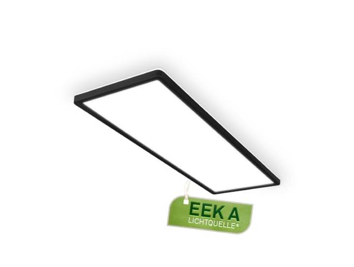 BRILONER - LED Panel mit EEK A Lichtquelle 14W 3000lm Schwarz 58 cm