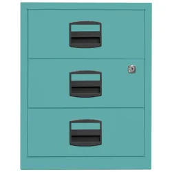 Rollcontainer PFA | 3 Universalschubladen - 659 aquamarin