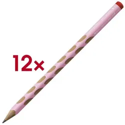 Stabilo 12er-Pack Bleistifte »EASYgraph Pastel« HB für Rechtshänder pink