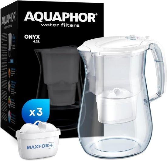 Aquaphor Waterfilter Filterkan Glaslook Wit - 4,2 liter