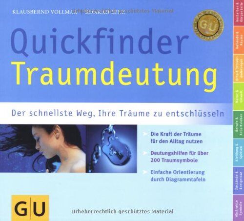 Klausbernd Vollmar - Quickfinder Traumdeutung: Der schnellste Weg, Ihre Träume zu entschlüsseln (GU Quickfinder) - Preis vom 04.10.2026 03:51:26 h