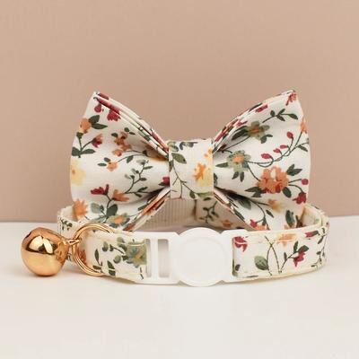 Uplift Essentials Adjustable Breakaway Bowknot Cat Collar With Safety Choke Prevention style 1 s