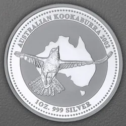 Silbermünze 1oz "Kookaburra" 2002 (Australien)
