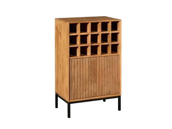 Meuble bar de salon en bois, 1 porte