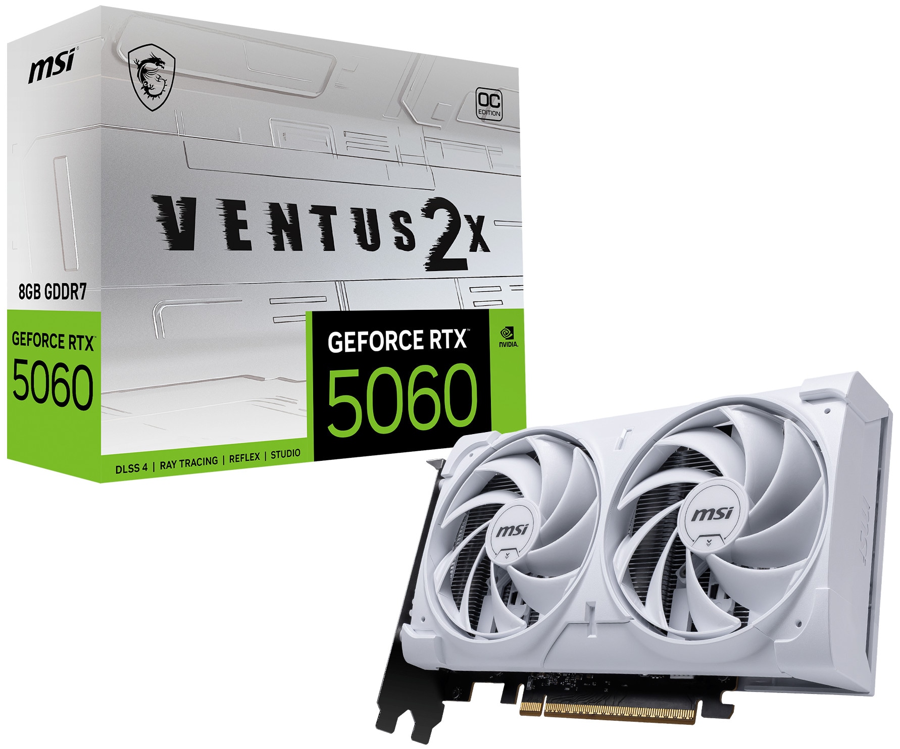 MSI GeForce RTX 5060 VENTUS 2X OC White Grafikkarte 8 GB