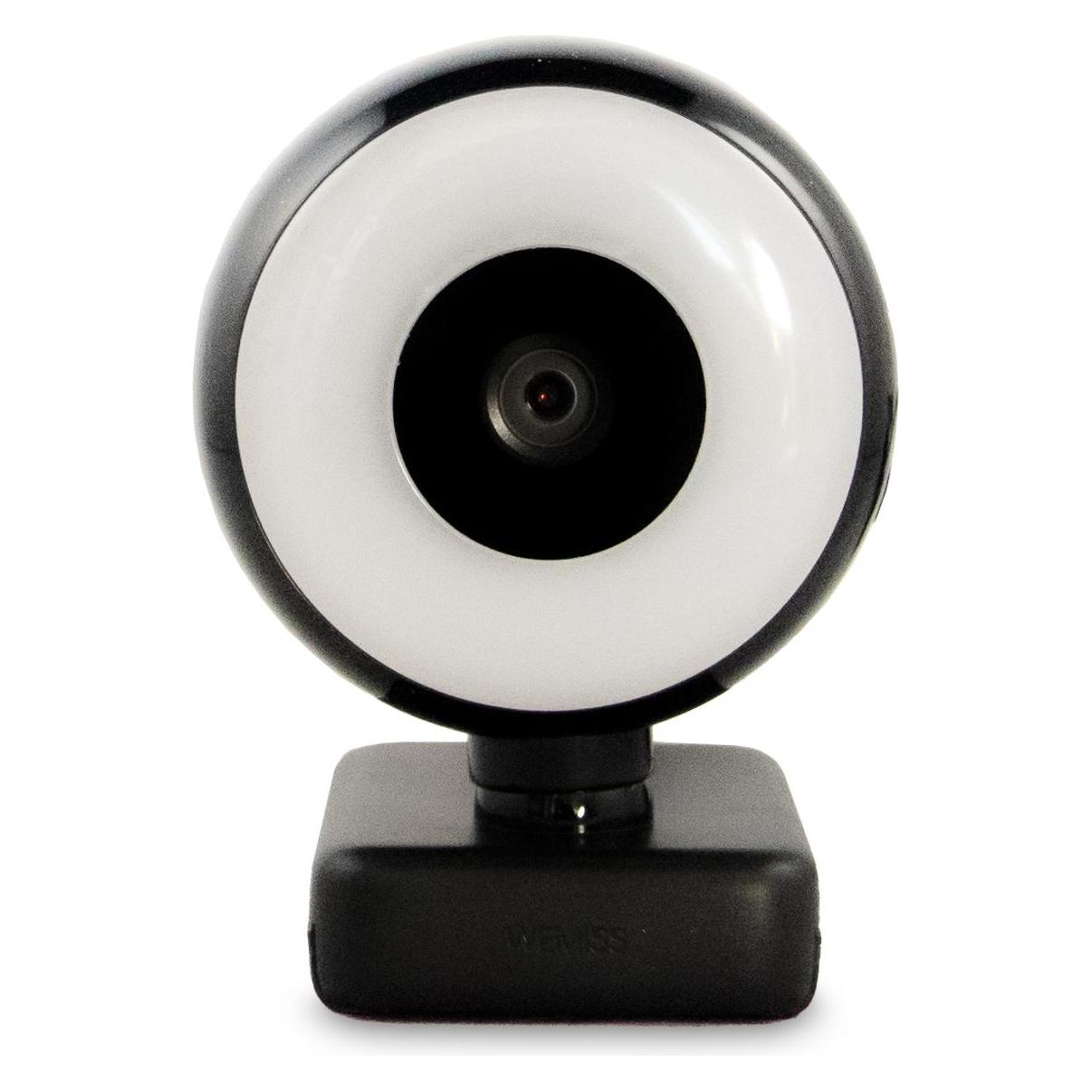 Wemiss CM-A2 Stream Series with Ring Light Full HD Webcam with 1/3"-CMOS Sensor black (2.10 Mpx) (CM-A2)