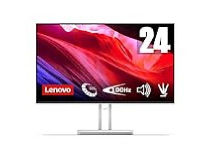Lenovo L24i-4B - Écran 23.8'' FHD (IPS, 100 Hz, 4 ms, VGA+HDMI, Cable HDMI) - Gris