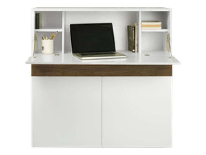 Bureau secrétaire bois 1 tiroir 3 portes Tim