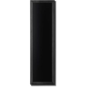 Showdown-Displays Kreidetafel Natura, schwarz, Wandtafel mit schwarzem Holzrahmen, 120 x 40 cm