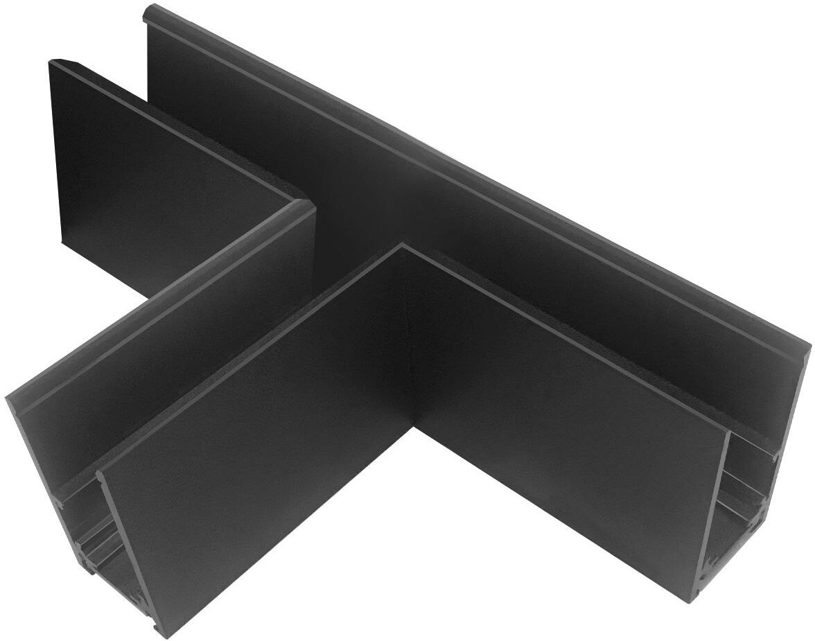Isoled Track48 T-Schiene Horizontal Für Aufbauschiene, Schwarz, Nicht Stromführend
