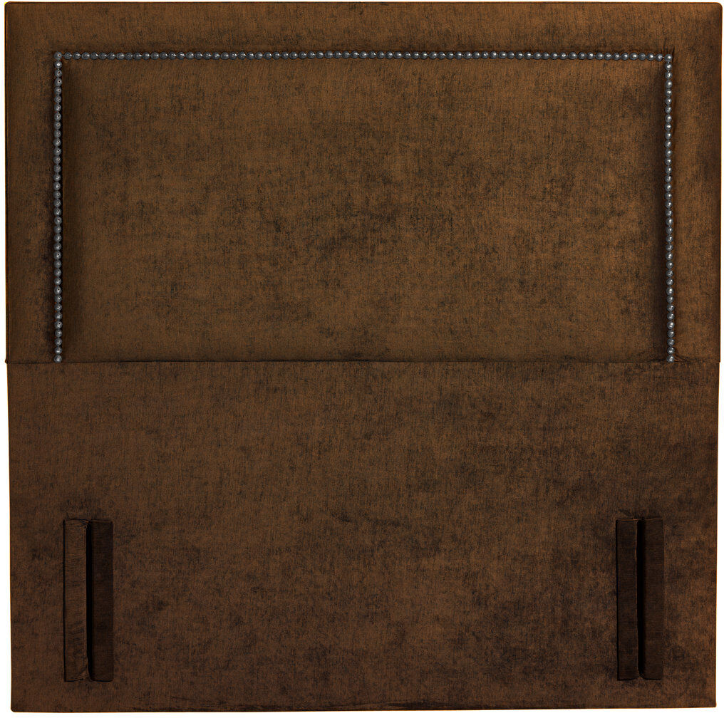 17 Stories Cherene Upholstered Velvet Headboard Brown Single (3')