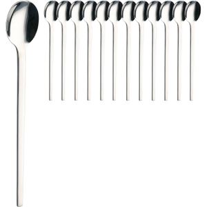 Leonardo Latte-Macchiato-Löffel 087985, 20 cm, Edelstahl 18/10, silber poliert, 12 Stück