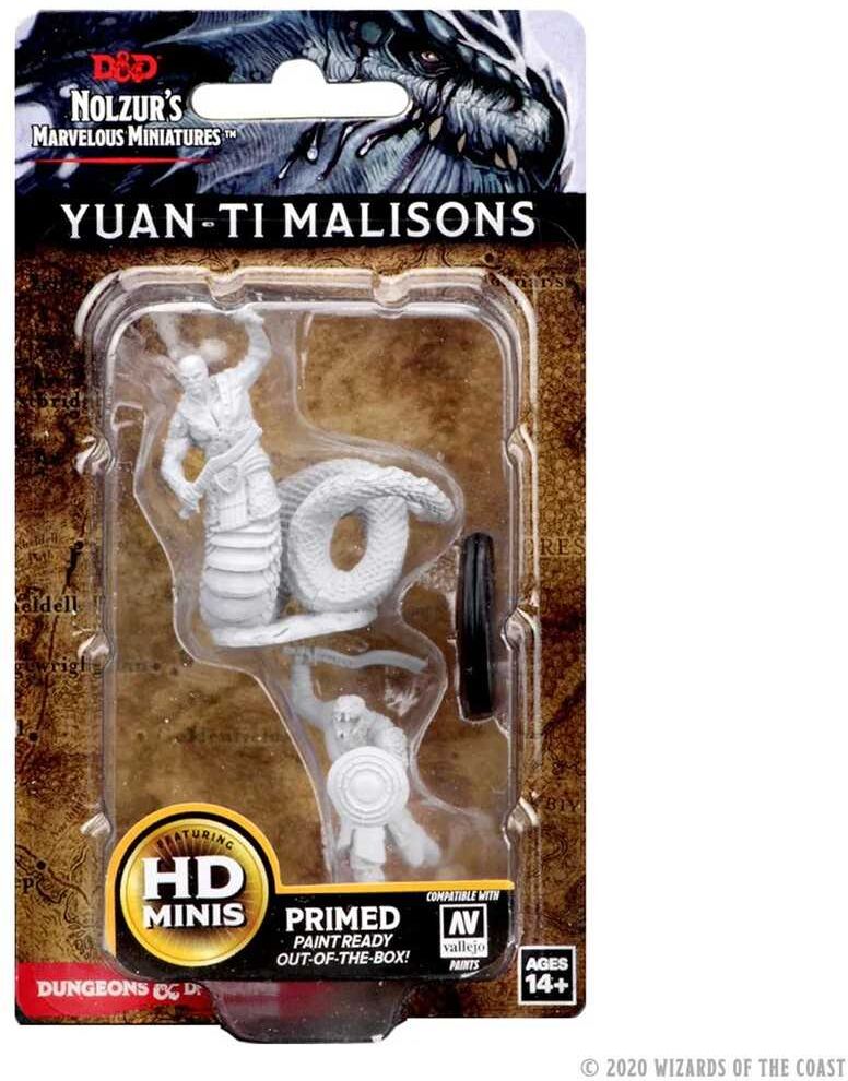 Wiz Kids LLC D&D; Nolzur's Marvelous Unpainted Miniatures: Yuan-Ti Malisons for Tabletop Roleplaying Games