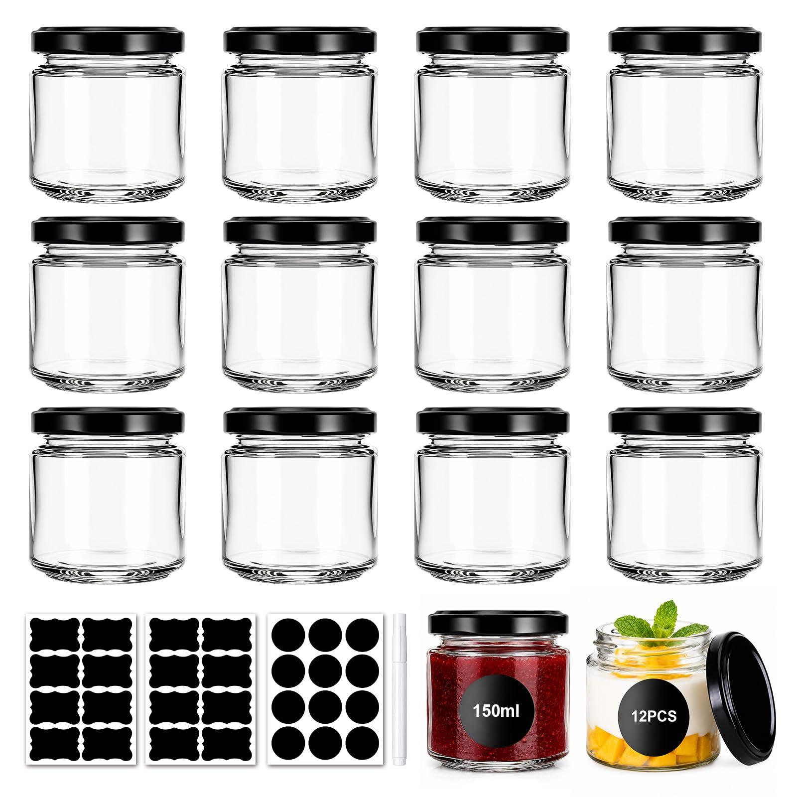 12-delige set kleine jam potjes met deksel voor in de keuken