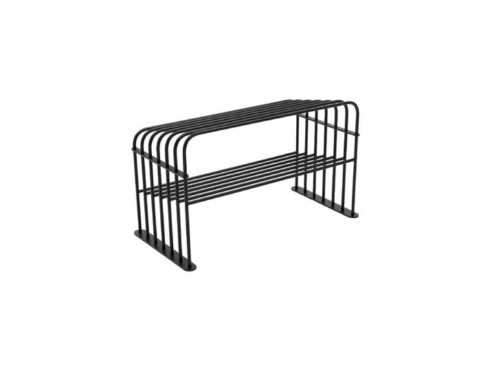 Design Schuhregal „Grid 70“ Schwarz Spinder Design