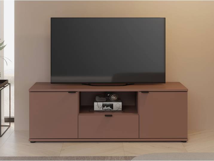 GINNY TV-Board, Material Spanplatte, Terracotta