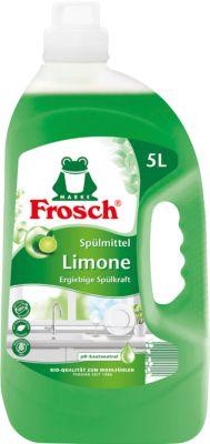 Spülmittel Frosch Citrus, hohe Fettlösekraft, grün, Flasche mit 5 l