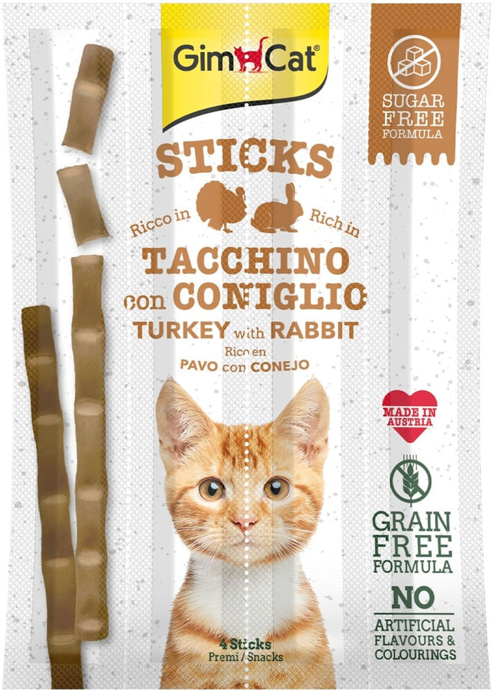 Gimcat Sticks TACCHINO CON CONIGLIO