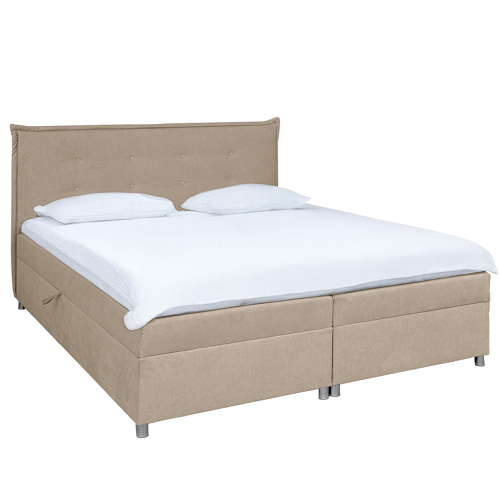 home24 Bed Rajkovi Enza bruin microvezel 180 x 200 cm