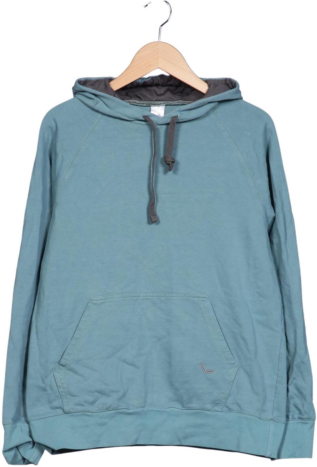 Trigema Damen Kapuzenpullover, Hellblau, Gr. M, Baumwolle - Second Hand