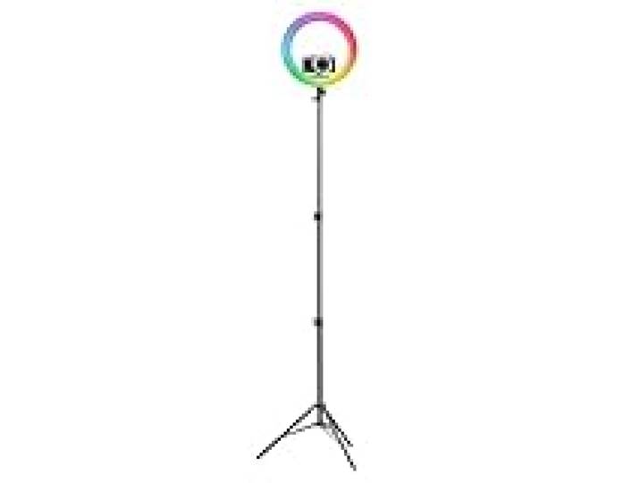 T'nB - Anneau LED 14 Pouces RGB, Éclairage Studio avec Trépied 160 cm
