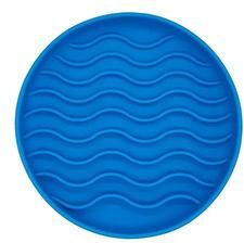 Uplift Treasures Silicone Slow Feeder Pet Bowl blue