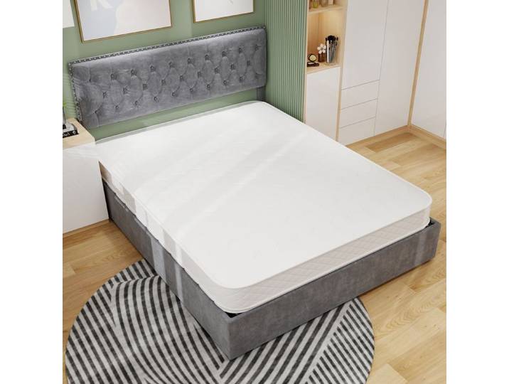Zitty Matelas 160x200 Ressorts Ensachés Respirant 3D Anti-Bruit Double Soutien 23cm Blanc