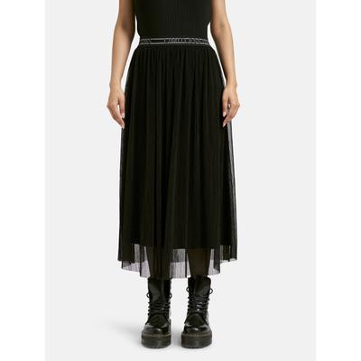 Sommerrock SMITH & SOUL, Damen, Gr. L, schwarz, Web, Material: 100% Polyester, unifarben, regular fit, Röcke