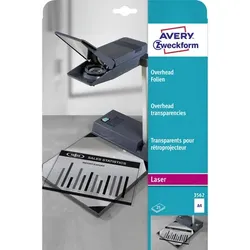 3562 Overhead-Folien, A4, beidseitig beschichtet, 25 Bogen