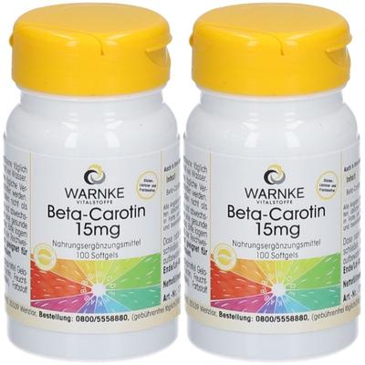 Beta Carotin Kapseln 15 mg 2x 2x100 St