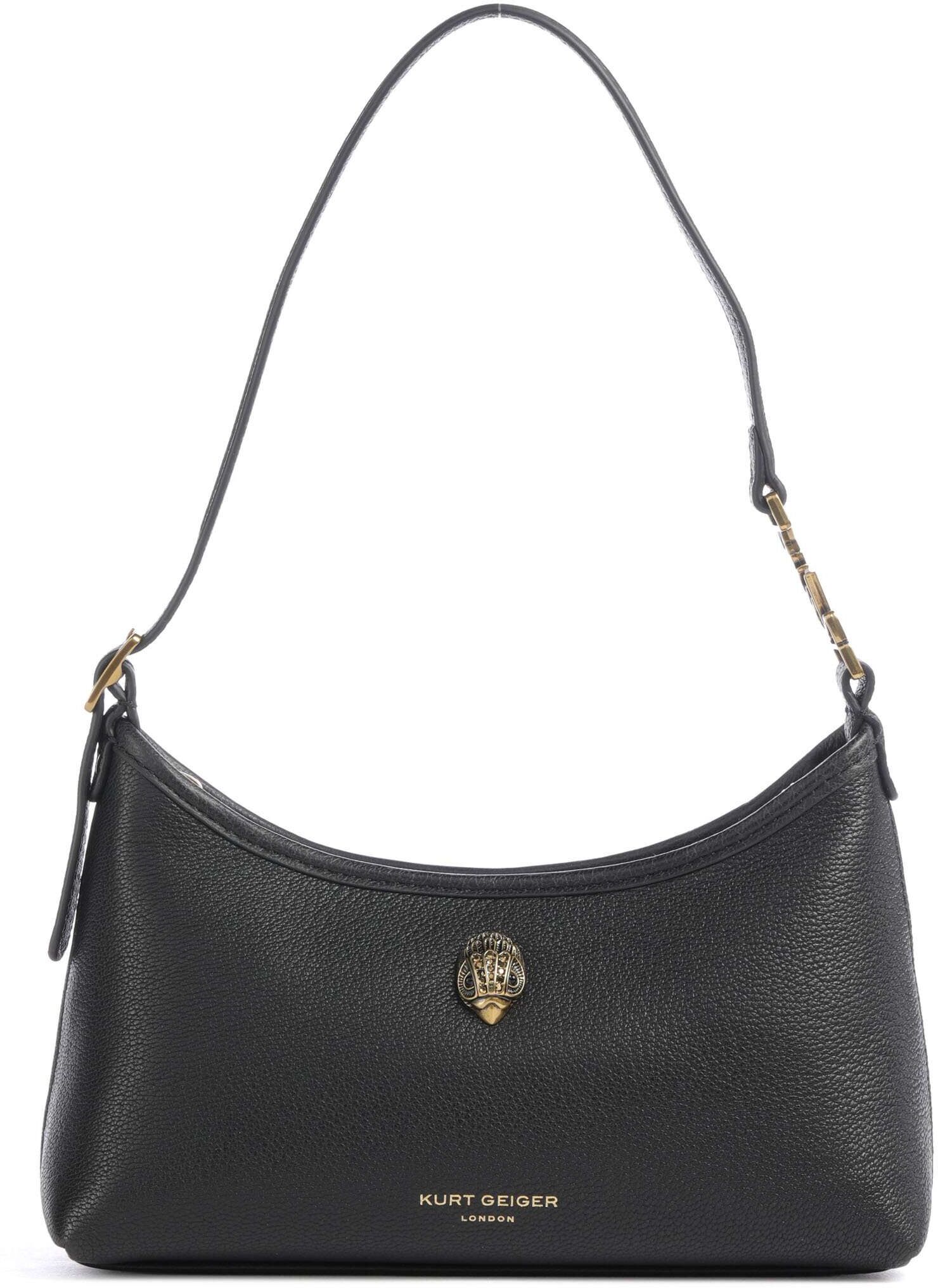 Kurt Geiger Kensington Kurt Sling Schultertasche aus Leder, schwarz