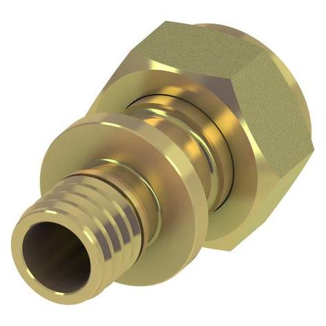 TECE TECEflex Verschraubung flachdichtend, Rotguss d= 16mmx1/2 (Rohrverschraubung) (717601)