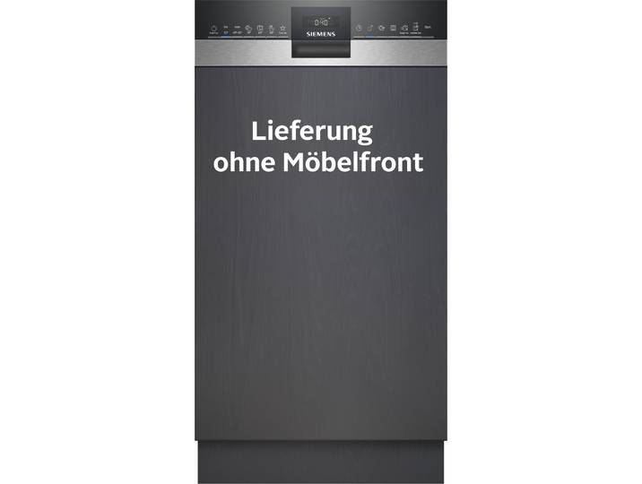 SIEMENS teilintegrierbarer Geschirrspüler SR55ZS10ME , Energieeffizienz: C, silber (edelstahl), B:44,8cm H:81,5cm T:57,3cm, Geschirrspüler, Schonende und effiziente Trocknung dank Zeolith Technologie, teilintegrierbarer Geschirrspüler