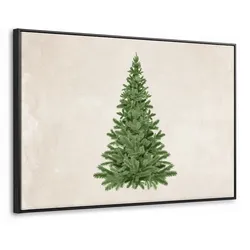 LEINWAND Bilder mit Rahmen - Weihnachtsbaum - Grün - Weihnachten - Feiertage - 150x100