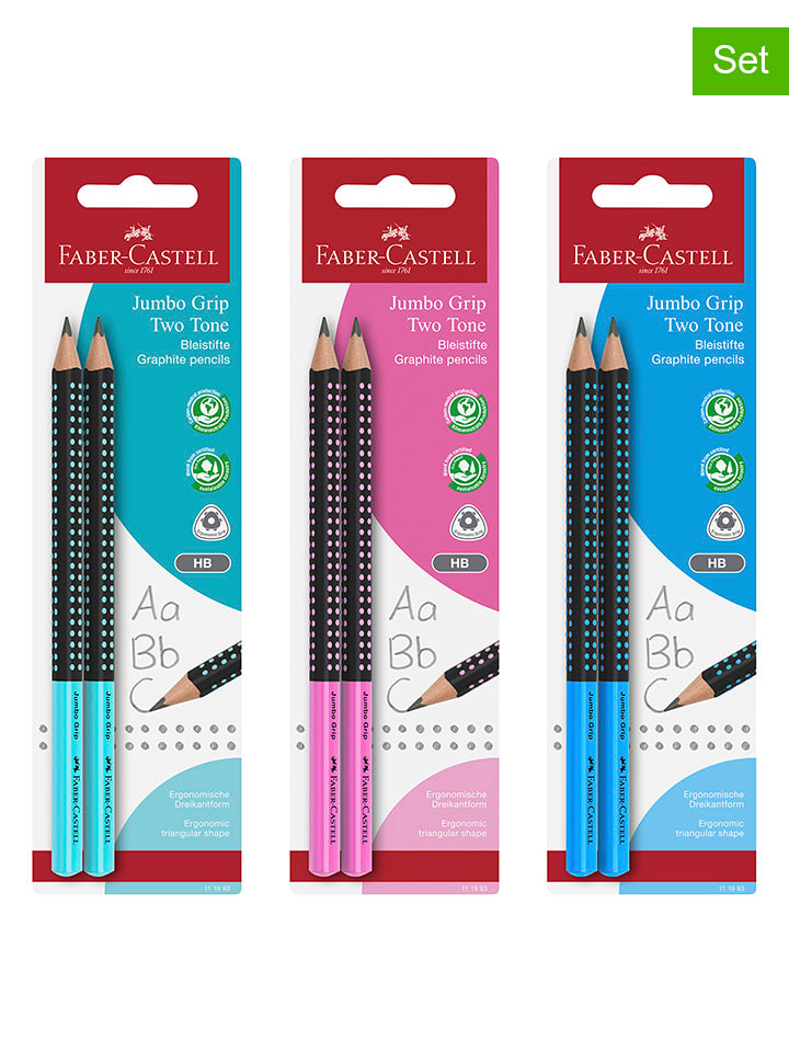 Faber-Castell 2er-Set: Schreiblernbleistifte "Jumbo Grip - Two Tone" (Überraschungsprodukt) - onesize