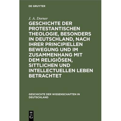Geschichte der protestantischen Theologie, besonders in Deutschland, nach ihrer principiellen Bewegung und im Zusammenhang mit dem religiösen,