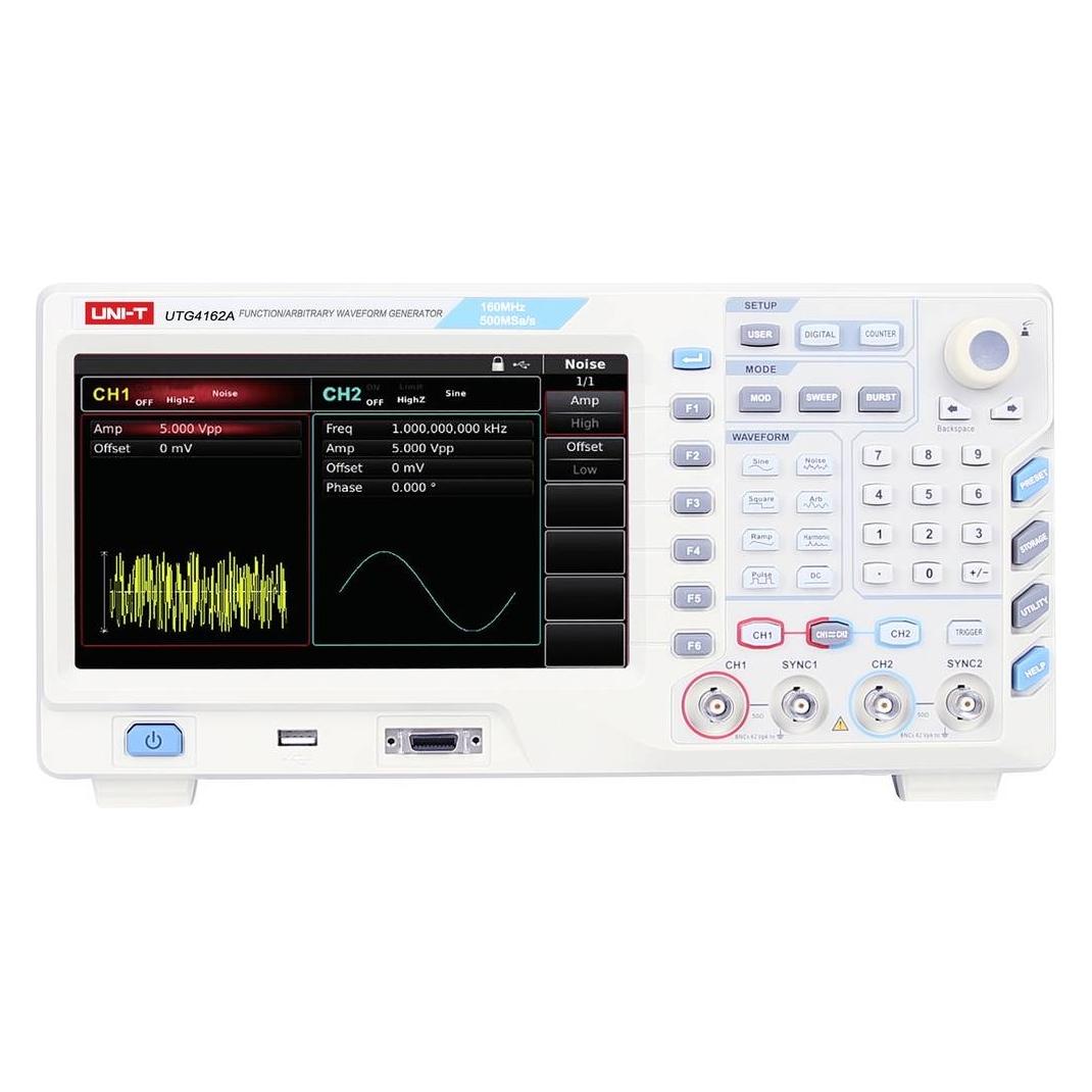 Uni-T UTG4162A Funktionsgenerator netzbetrieben 1 µHz - 160 MHz 2-Kanal Arbiträ (181300100070X)