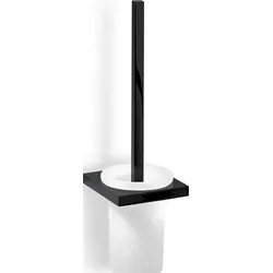 Contract Toilettenbürste schwarz matt für die Wand mit Acryl-Behälter